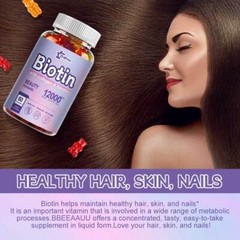 Hydrolyzed Collagen Gummies with Vitamin C, Zinc & Biotin -60 Gummies
