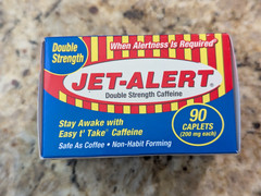 Jet-Alert Double Strength Caffeine 200mg 90 caplets exp: 10/2030