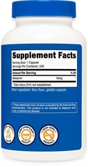 Nutricost Melatonin 10mg, 240 Capsules – 10mg Per Serving, Non-GMO, Gluten Free