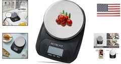 Kitchen Food Scale for Cooking & Baking, Digital Weighing Scale Accurate Stai…