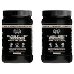 3Pcs Black Forest High Flavanol Cocoa Powder ~ Flavonoids Supplements 1200mg and