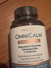 OmniCalm Cortisol Supplements for Women & Men Stress Relief & Sleep Support.B7