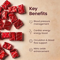 Humann SuperBeets Chews – Nitric Oxide Booster, Blood Pressure Support, 60 Count