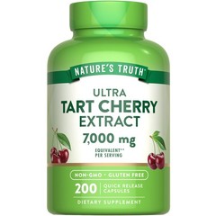 Tart Cherry Extract Capsules 200 Count Non-GMO Gluten Free – Quick Release