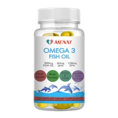 Omega 3 Fish Oil Capsules 3x strength 3600mg EPA & DHA,Highest Potency 60/120pcs