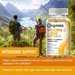 Vitamin C and Zinc Supplement Zinc 25mg, Vitamin C 360mg per Serving
