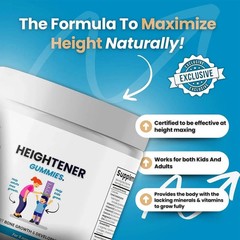 Heightener Gummies – organic Height Growth Supplement for Kids, Teens and Adu