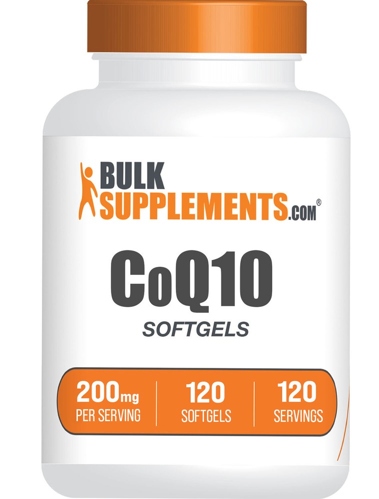 BulkSupplements Coenzyme Q10 120 Softgels – 200 mg Per Serving