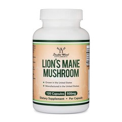 Organic Lions Mane Mushroom Capsules (120 120 Count (Pack of 1), No Color