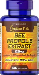 Puritan’s Pride Bee Propolis 500mg – Immune Support – 100 Capsules