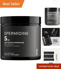 Spermidine Supplements 500mg Naturally Sourced Non-Wheat Rice Germ Caps for C…