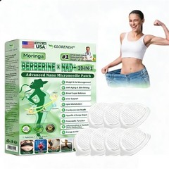 GLORENDA Moringa Berberine 10-in-1 Advanced Nano Microneedle (7pcs/box) Patch