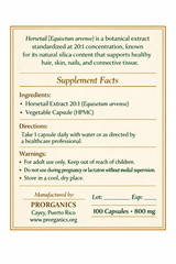 Horsetail Extract 20:1 Capsules – Natural Silica for Hair, Skin & Nails