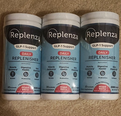 Replenza GLP-1 Support Daily Replenisher Zero Sugar Mixed Berry Powder 3pk