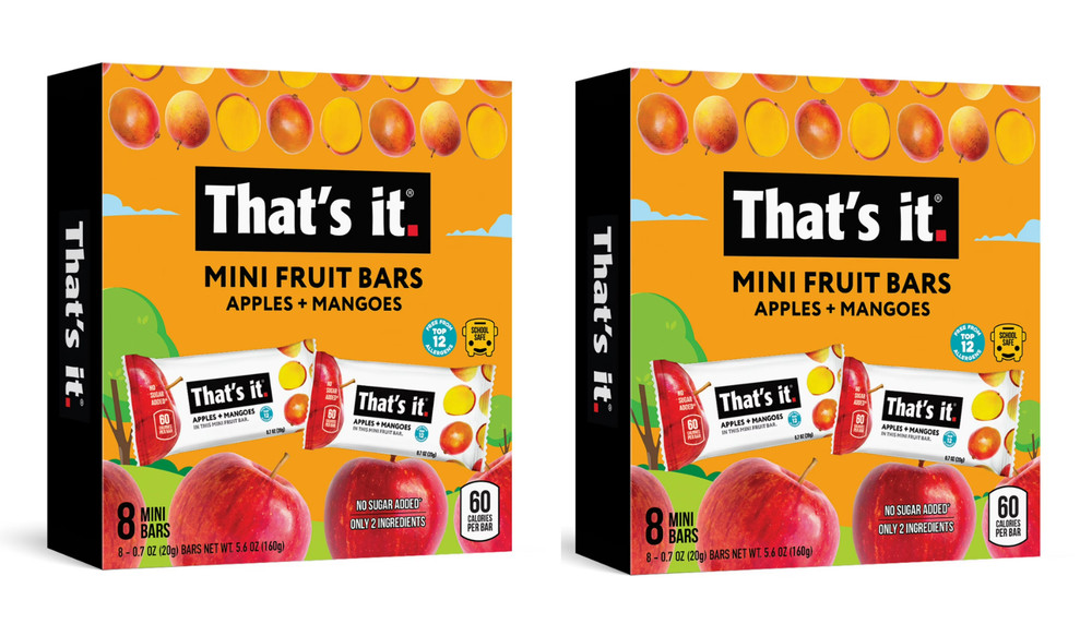 That’s it. Gluten-Free Soft & Chewy Apple + Mango Fruit Bars, 0.7 oz pack of 2