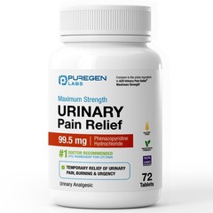 Puregen Labs Urinary Pain Relief | Phenazopyridine HCl 99.5mg Tablets | Maxim…