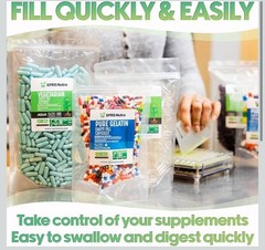 XPRS Nutra Size 00 Empty Capsules – 1000 Count Separated Empty Gelatin Capsules