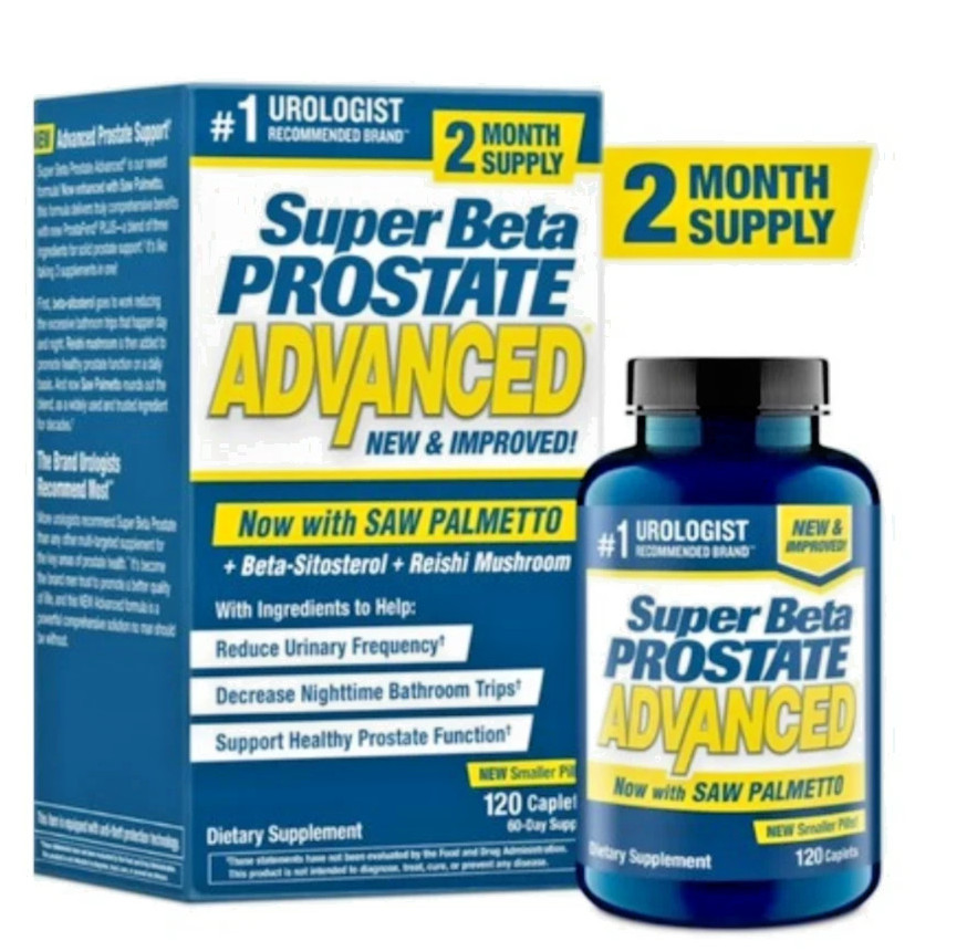 Super Beta Prostate Advanced with Saw Palmetto 120 Capsules_Free Shipping