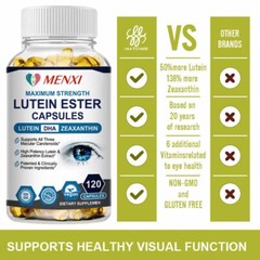 120pc Eye Health Natural Carotenoid Complex Supplement with Lutein ,Zeaxanthin