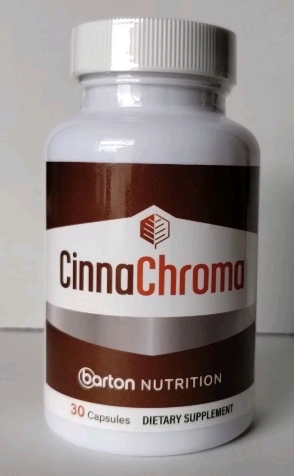 Barton Nutrition CinnaChroma Blood Sugar Support Vit D3 K2 30 Caps NEW EXP 12/26