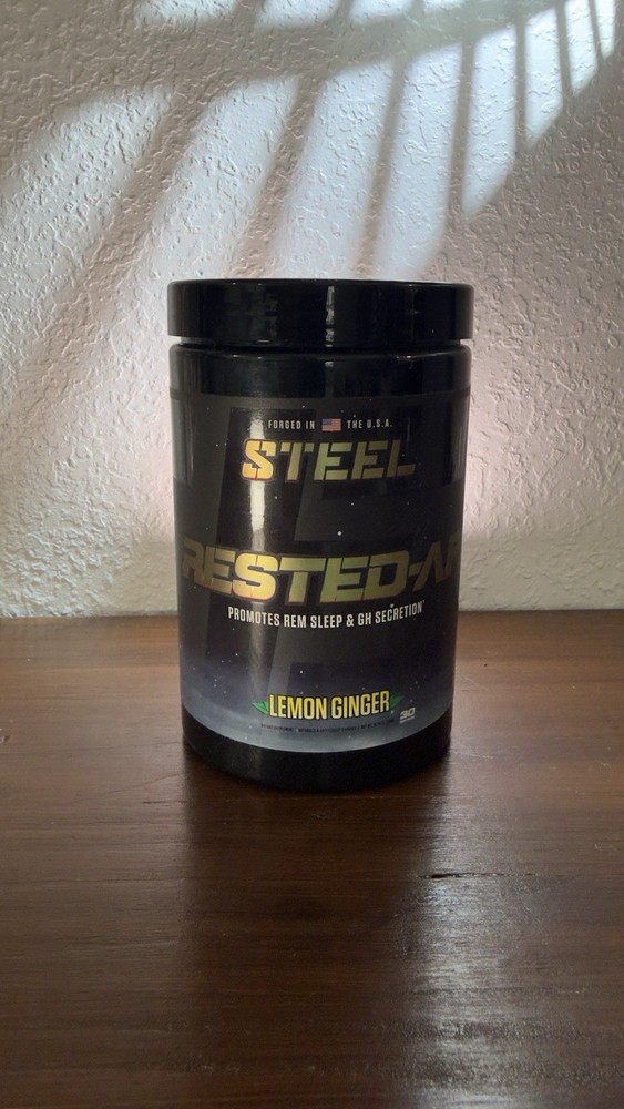 STEEL RESTED-AF. Lemon Ginger. 30 Servings.