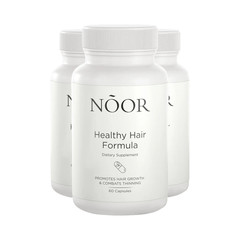 3-Pack NOOR Healthy Hair Formula – NOOR Hair Growth Support Capsules – 180 Caps