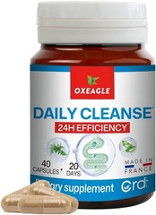 Colon Cleanse & Gentle Herbal Supplements for Men, 24H Efficiency 40 Capsules