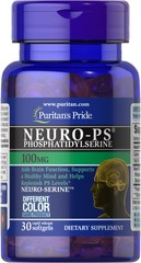 Puritan’s Pride Neuro-PS (Phosphatidylserine) 100 mg – 30 Softgels