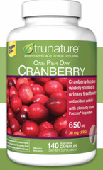 trunature 140 Pacran Cranberry 650 mg. Vegetarian Capsules, EXP 08/2025