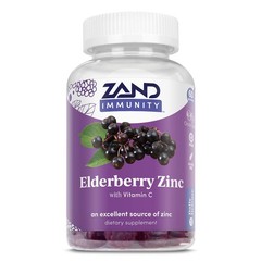 7/26 ZAND Elderberry Zinc Immunity Gummies with Vitamin C 60ct, 30 Serv.