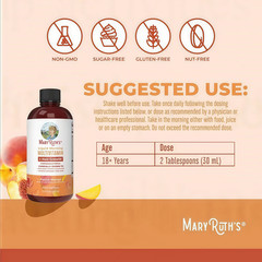 ..Mary Ruth’s Multivitamin + Hair Growth | 3 Pack | Peach Mango 15.22 oz