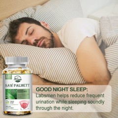 120 Softgels Saw Palmetto Extract 1000mg Prostate Supplement Urinary Men Health