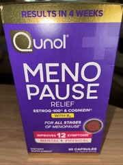 Qunol Menopause Relief Capsules Peri to Post Results in 4 Weeks ~ Hormone Free