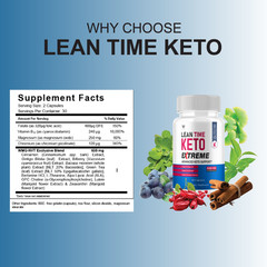 (3 Pack) Lean Time Keto Extreme Support, LeanTime Keto Advanced (180 Capsules)