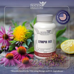 MD | Lymph Lymphatic System Supplement with 9 Botanicals. Men and Women | 60 cap