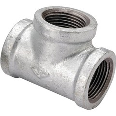 ProSource 11A-1G Pipe Tee, 1 in, FIPT, Malleable Steel, SCH 40 Schedule, 300 psi