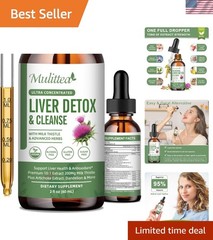 60ml Natural Liver Detox Drops with Artichoke & Milk Thistle – Formula