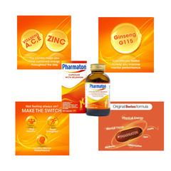 6 X 100s Pharmaton Capsules With Ginseng Extract And Selenium Energy Booster