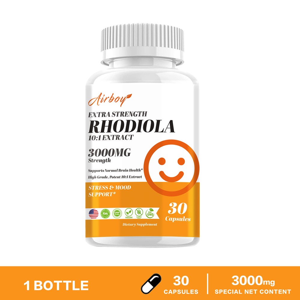 Rhodiola 3000mg Capsules – Stamina, Joint and Immune Health, Support Mood Health