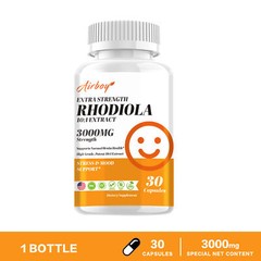 Rhodiola 3000mg Capsules – Stamina, Joint and Immune Health, Support Mood Health