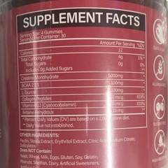 100% Pure Creatine Monohydrate Gummies 5000mg Vegan Sugar-Free Watermelon