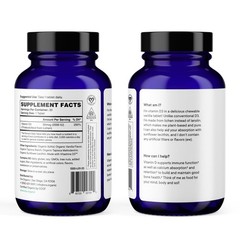 Ora Organic Vitamin D3 2000IU – Vegan Vitamin D Chewables from Lichen for Bon…