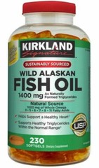 Kirkland Signature Wild Alaskan Fish Oil 1400 mg., 230 Softgels exp. 04/2028