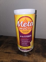 NEW METAMUCIL 4-IN-1 FIBER PSYLLIUM FIBER SUPPLEMENT – 28.1 oz – EXP 09/28