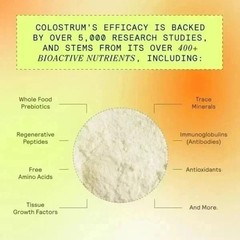 ARMRA Colostrum Health Revival Unflavored 120g 120 Servings Powder Supplement