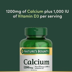 Nature’S Bounty Calcium 1200 Mg with Vitamin D3 – Bone Health Softgels, Calcium