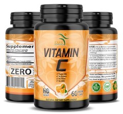 3 X Vitamin C 1,500MG Supports Healthy Immune System, Antioxidant 180 Capsules