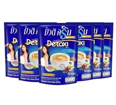 6x Beauti Srin Plus Detoxi Detox Coffee Fiber Weight Management Calories Low Fat