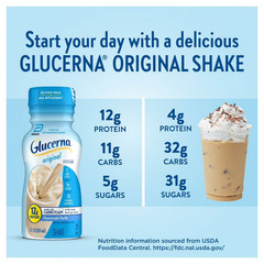 Glucerna 12g Protein Small Meal Replacement Shake Homemade Vanilla 8 fl.oz 24pk