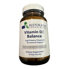 Restorative Formulations Vitamin D3 Balance 60ct – 10,000 IU D + K₂ & A Support